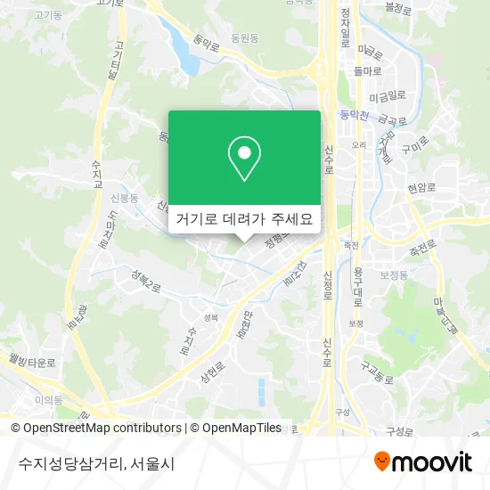 수지성당삼거리 지도