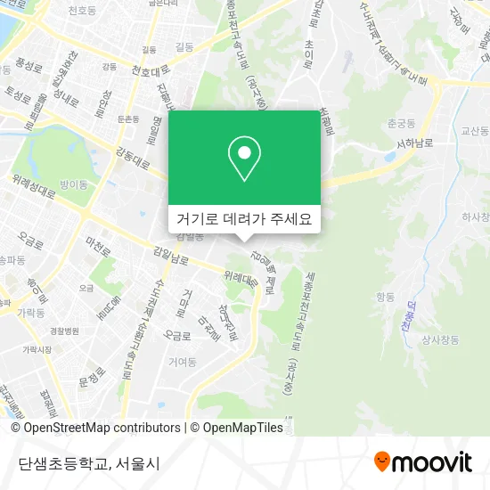 단샘초등학교 지도