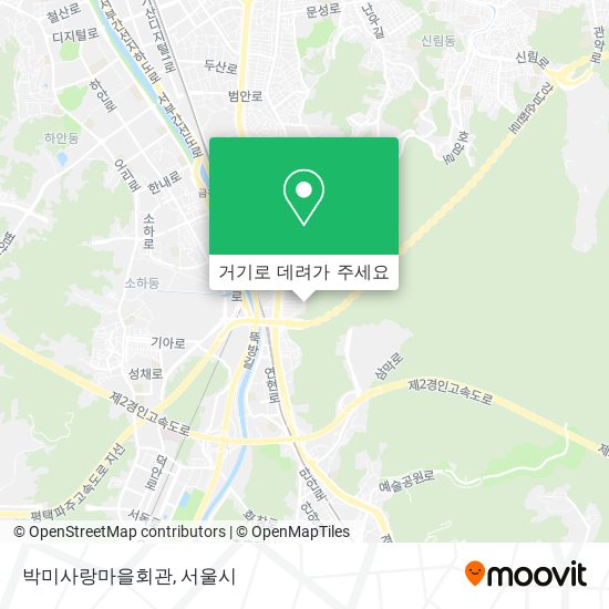 박미사랑마을회관 지도