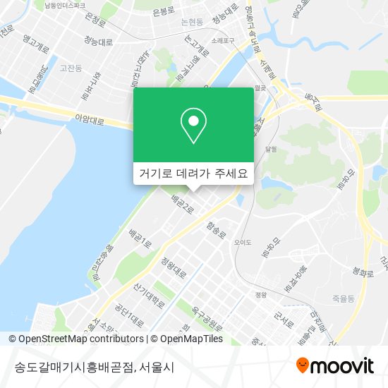 송도갈매기시흥배곧점 지도