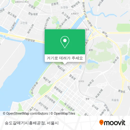 송도갈매기시흥배곧점 지도