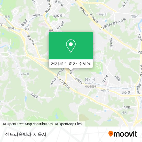 센트리움빌라 지도