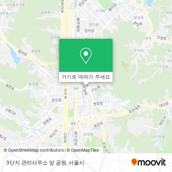 3단지 관리사무소 앞 공원 지도