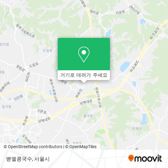 벧엘콩국수 지도