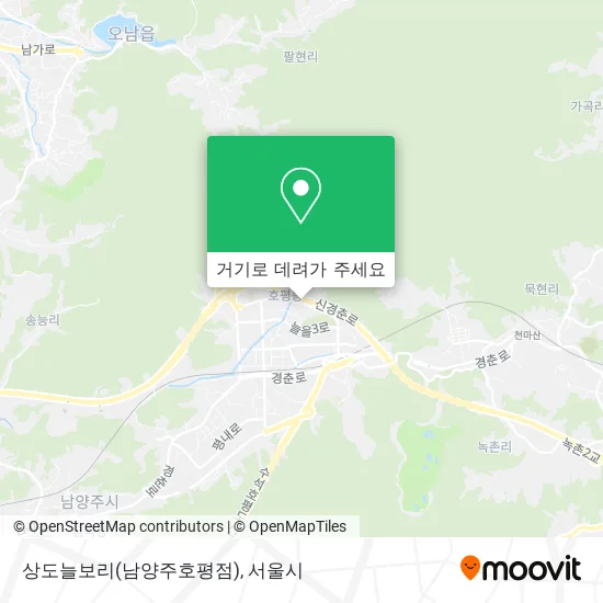 상도늘보리(남양주호평점) 지도