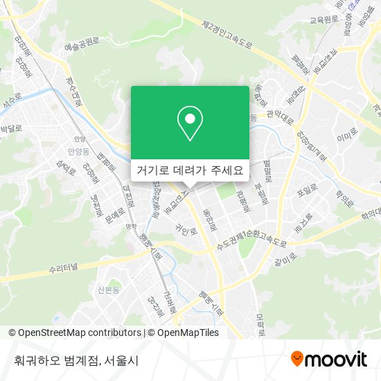 훠궈하오 범계점 지도