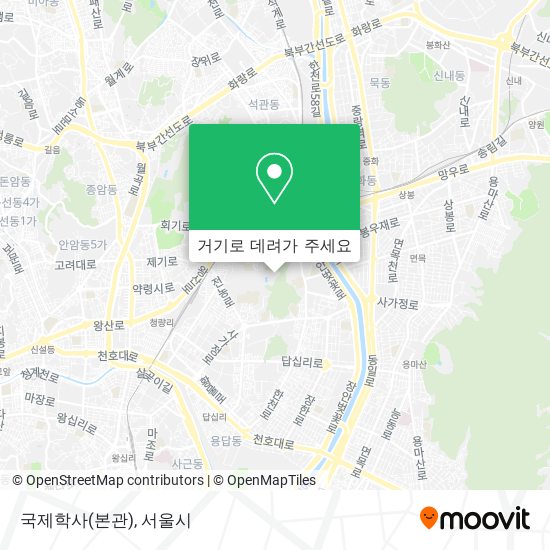 국제학사(본관) 지도