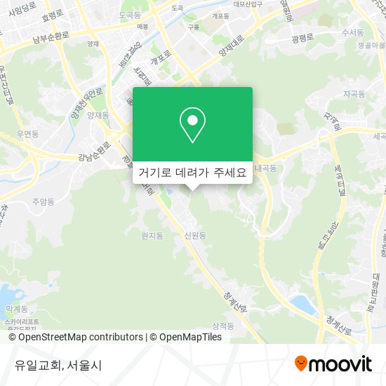 유일교회 지도