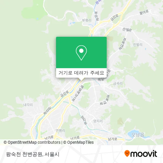 왕숙천 천변공원 지도
