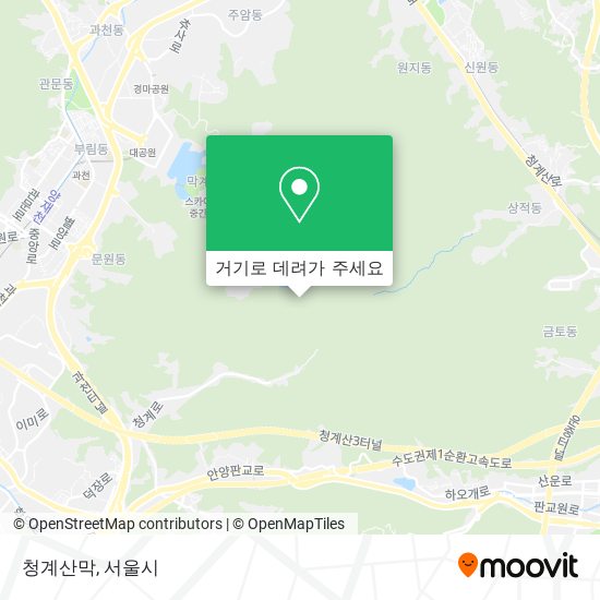 청계산막 지도