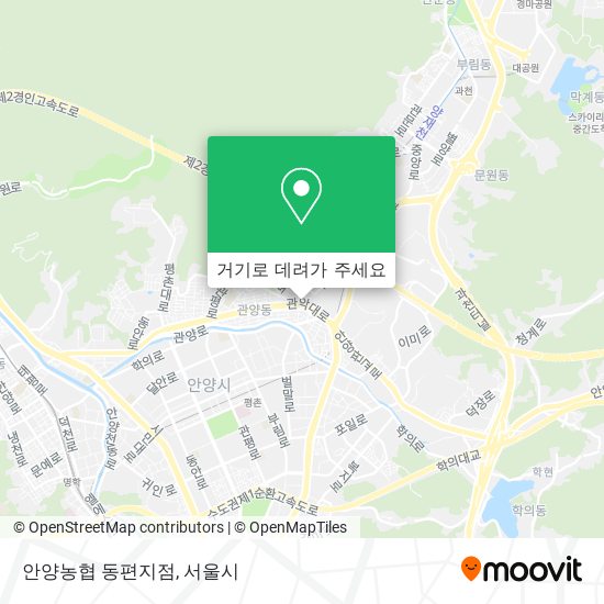 안양농협 동편지점 지도