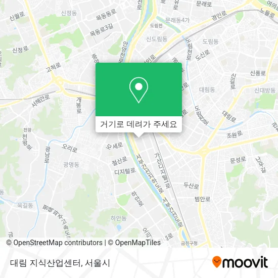 대림 지식산업센터 지도