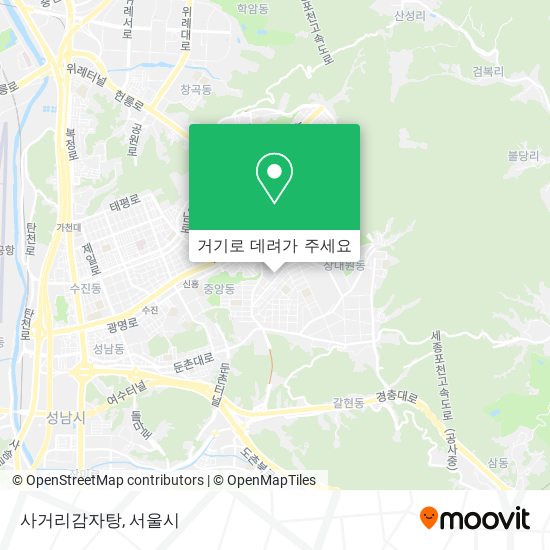 사거리감자탕 지도