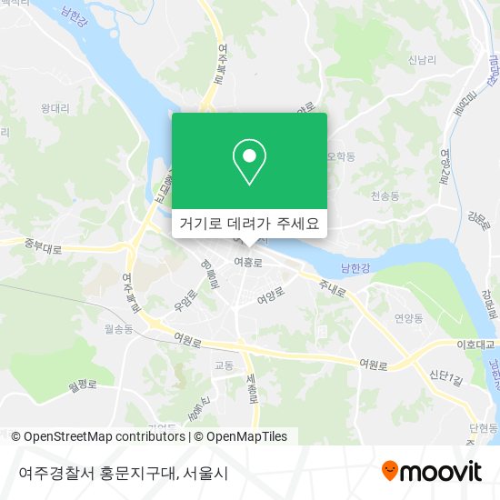 여주경찰서 홍문지구대 지도