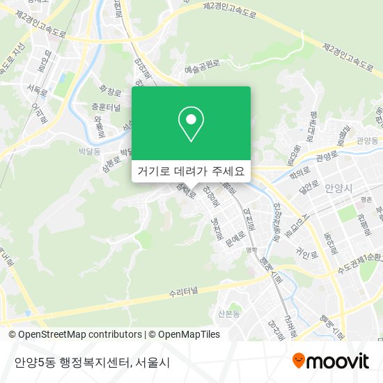 안양5동 행정복지센터 지도