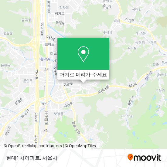 현대1차아파트 지도