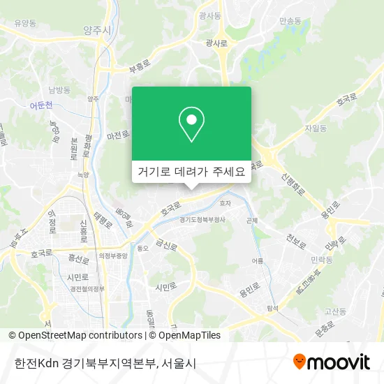 한전Kdn 경기북부지역본부 지도