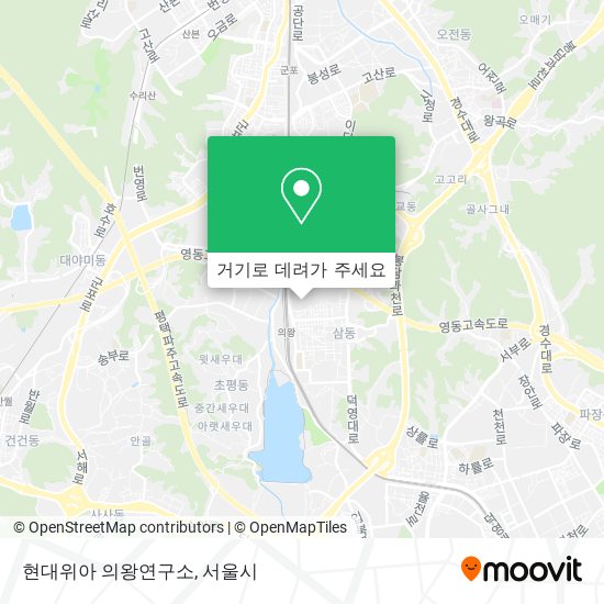 현대위아 의왕연구소 지도