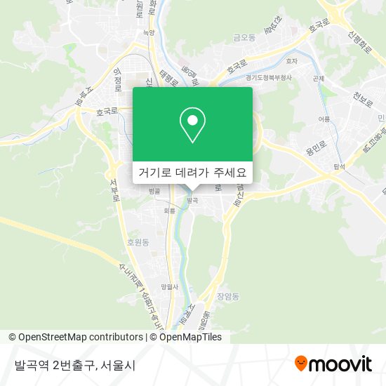 발곡역 2번출구 지도