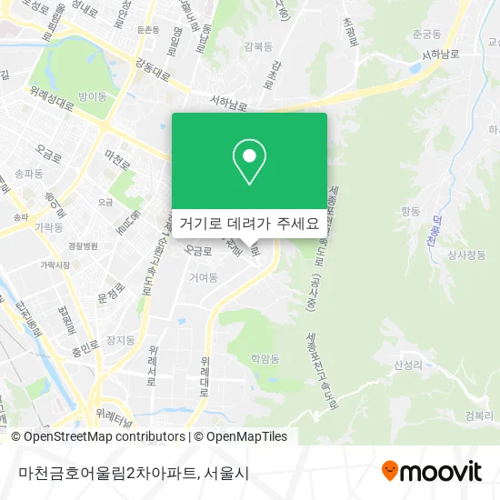 마천금호어울림2차아파트 지도