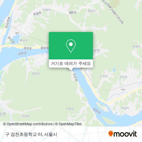 구 검천초등학교 터 지도