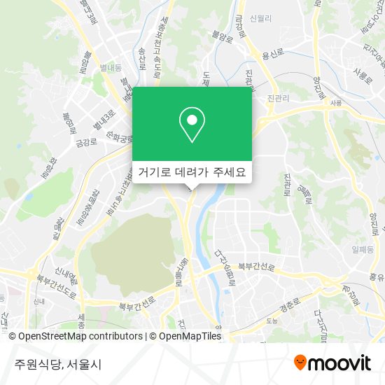 주원식당 지도