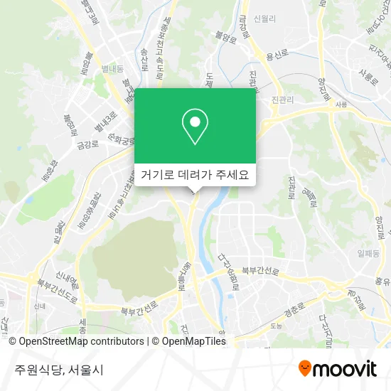 주원식당 지도