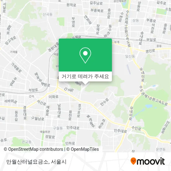 만월산터널요금소 지도