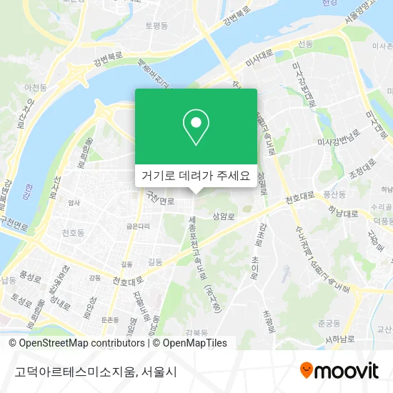 고덕아르테스미소지움 지도