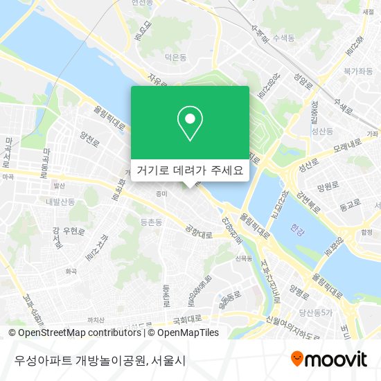 우성아파트 개방놀이공원 지도