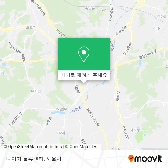 나이키 물류센터 지도