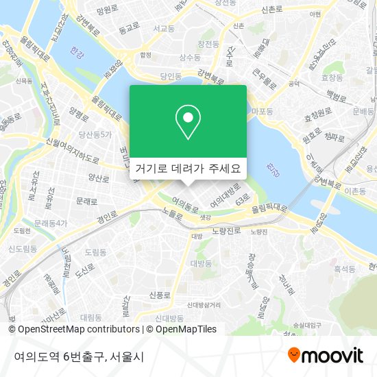 여의도역 6번출구 지도