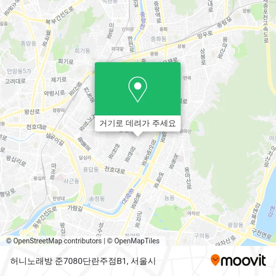허니노래방         준7080단란주점B1 지도