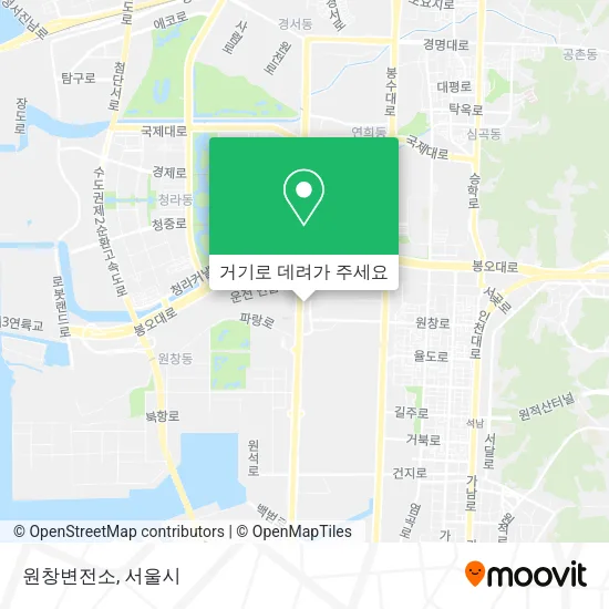 원창변전소 지도