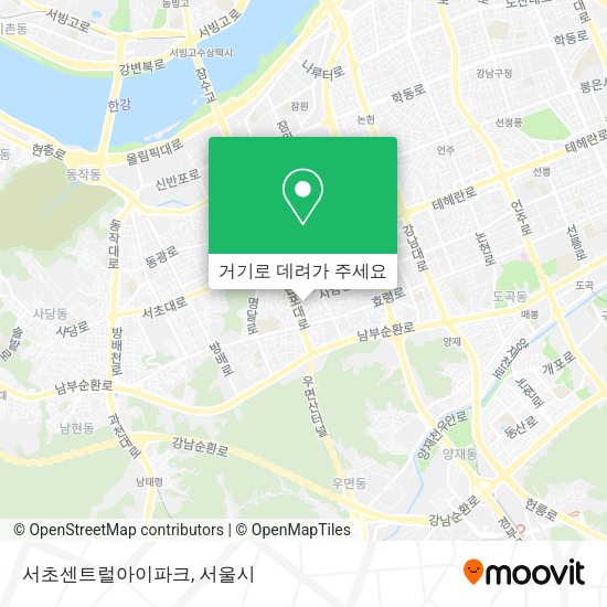 서초센트럴아이파크 지도