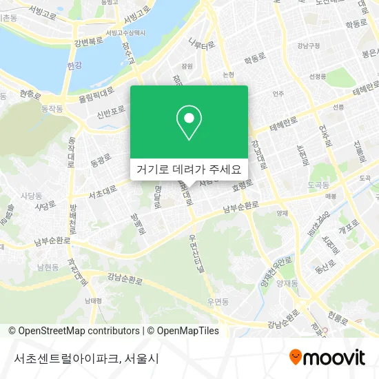 서초센트럴아이파크 지도
