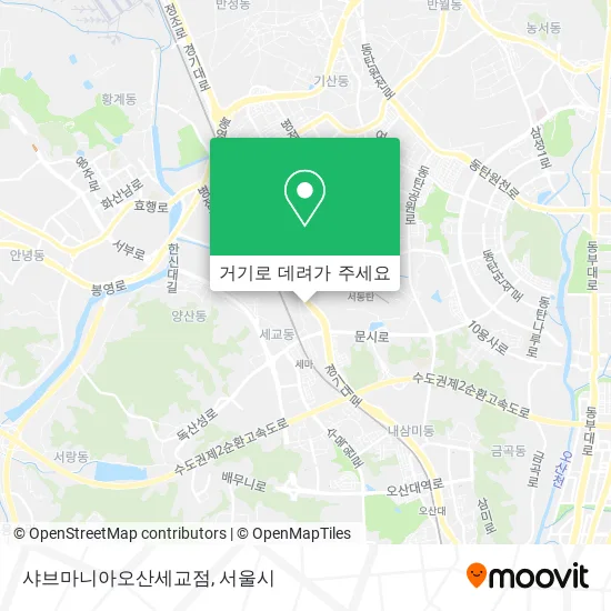 샤브마니아오산세교점 지도
