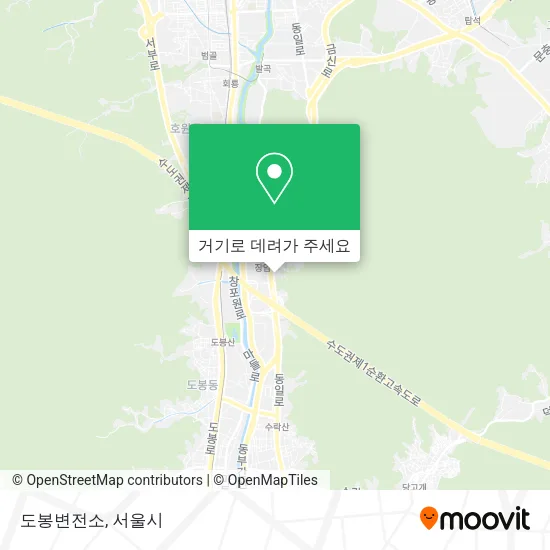 도봉변전소 지도