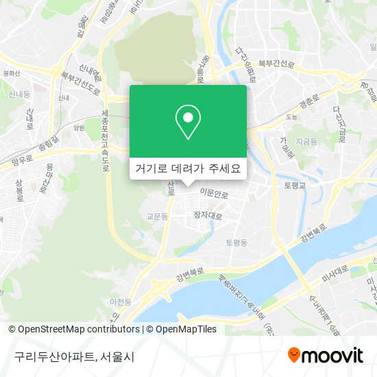 구리두산아파트 지도