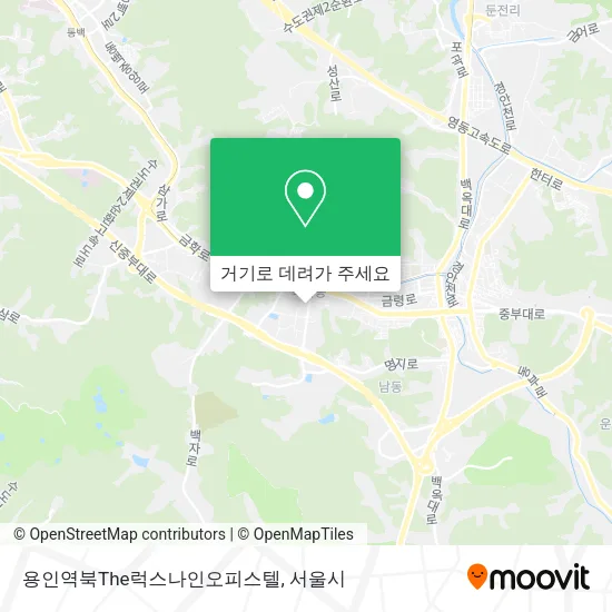 용인역북The럭스나인오피스텔 지도