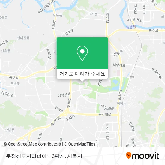 운정신도시라피아노3단지 지도