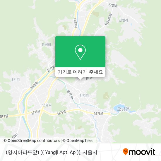 (양지아파트앞) (( Yangji Apt. Ap )) 지도