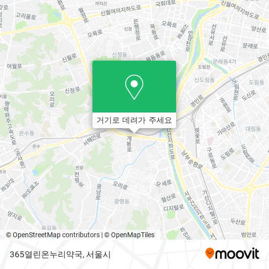 365열린온누리약국 지도