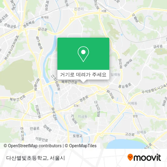 다산별빛초등학교 지도