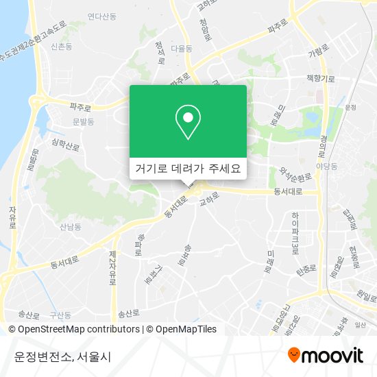 운정변전소 지도