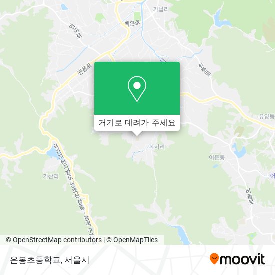 은봉초등학교 지도