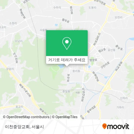 이천중앙교회 지도