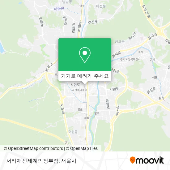 서리재신세계의정부점 지도