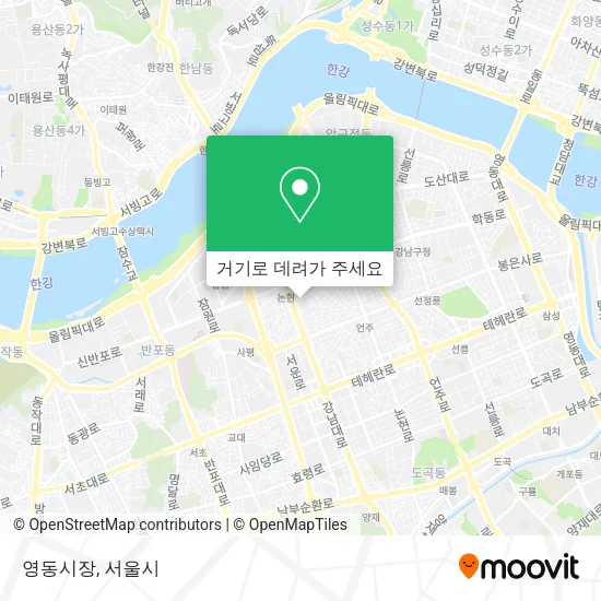 영동시장 지도