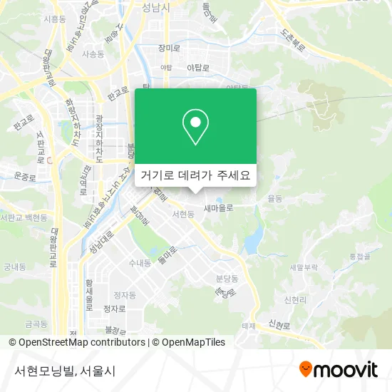 서현모닝빌 지도